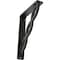Ekena Millwork Loera Wrought Iron Bracket, (Single center brace), Antiqued Pewter 1 1/2"W x 5 1/2"D x 8"H BKTM01X05X08SLOAPW - alternate 1